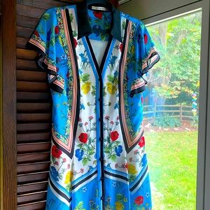 Alice and Olivia Floral Handkerchief Dress